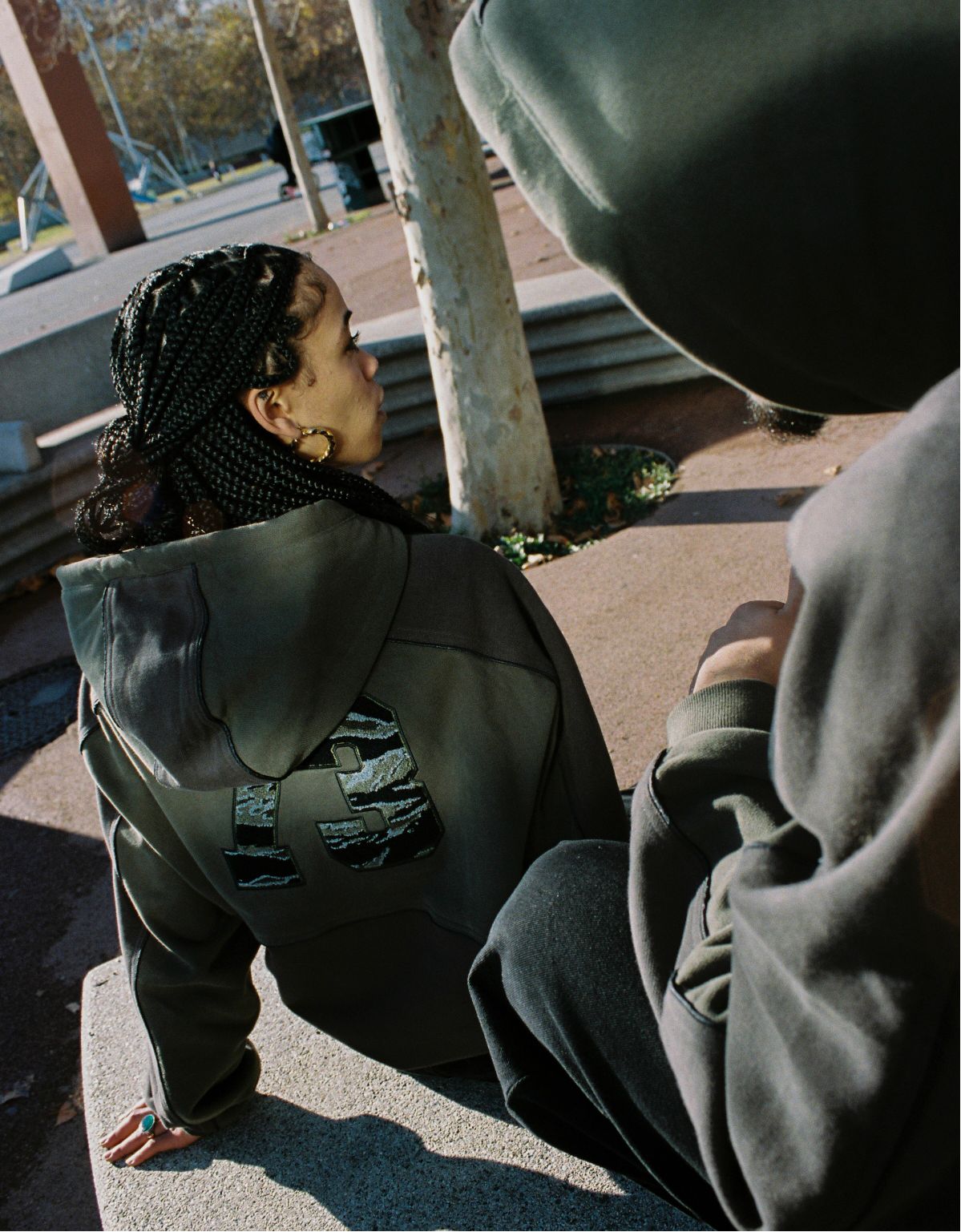 73 ZIP UP HOODIE (GREEN)