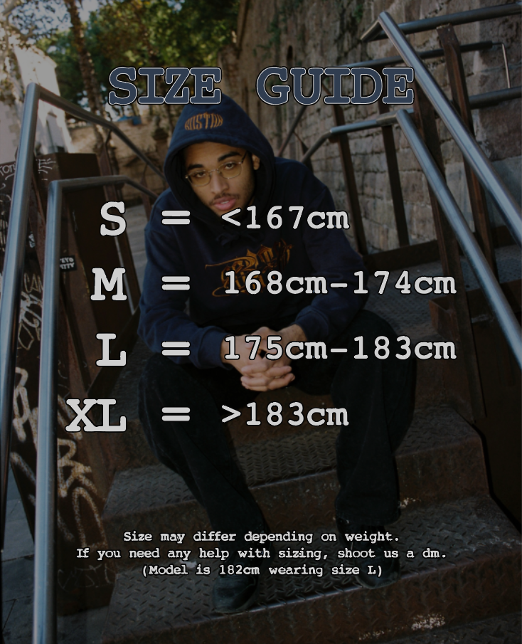 EMBROIDERED LOGO HOODIE (NAVY BLUE)