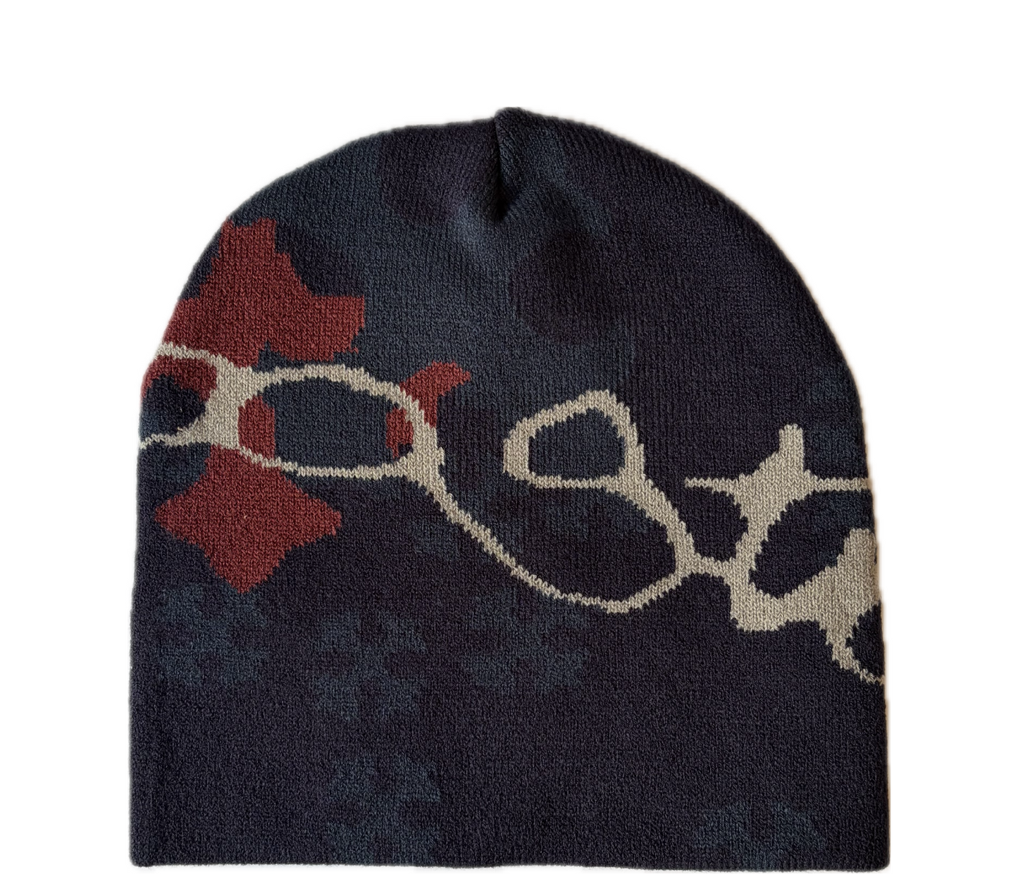CROSSES BEANIE (NAVY BLUE)