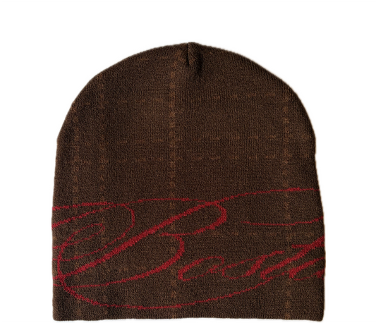 SIGNATURE BEANIE (BROWN)